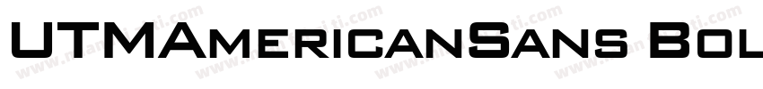 UTMAmericanSans Bold字体转换